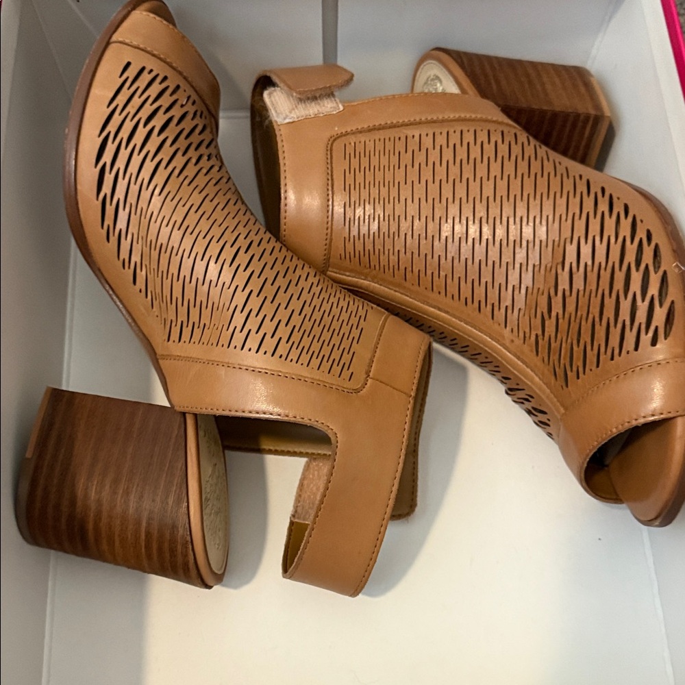 Vince Camuto Tan Ankle Booties
